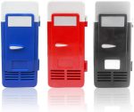 ⁦ثلاجة صغيرة 3 الوان 194 × 90 × 90 ملم موفرة للطاقة وصديقة للبيئة 5 فولت 10 واط بمنفذ USB للسيارة والقارب والسفر ومستحضرات التجميل من كيو بي ان زد ايه اكس سي (اسود)⁩ - الصورة ⁦4⁩