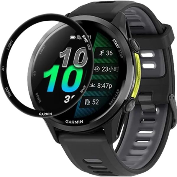 كيبوش واقي شاشة متوافق مع جارمين فوررنر 970 - طبقة واقية مرنة ناعمة مغلفة عبوة من قطعتين