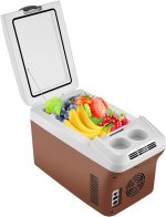 ⁦QBNZAXC Mini fridge Auto Refrigerator Car Home Mini Fridge Portable Freezer Cooler Rear Trunk Food Cooling Warming⁩ - الصورة ⁦3⁩