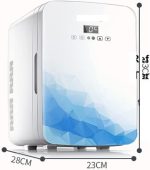 ⁦ثلاجة صغيرة للمكتب من بي بي اف في جيه ار دي دي، قناع تجميل صغير خاص لمستحضرات التجميل للثلاجة الصغيرة والسكن المنزلي على الطاولة والمنزل⁩ - الصورة ⁦3⁩