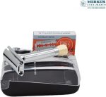 ⁦ميركر ماكينة حلاقة دي اي من ميركور، مشط مستقيم، فجوة شفرة قابلة للتعديل، مقبض قصير، مجموعة من 10 شفرات، قطعة واحدة⁩ - الصورة ⁦3⁩