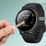 ⁦Kepuch Screen Protector Compatible for Garmin Vivoactive 6 - Flexible Soft Laminated Protective Film 2 Pack⁩ - الصورة ⁦3⁩