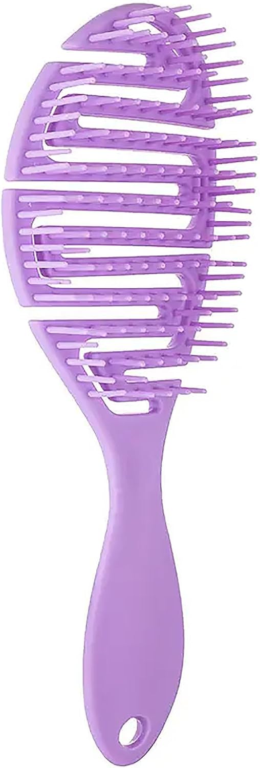 51ub3rScd-L._AC_SL1500_.jpg فرشاة فك تشابك الشعر من تول هاوس، مشط تصفيف مجعد، مشط شعر ناعم، رطب وجاف، للشعر الكثيف والمجعد والرطب، مناسبة لجميع انواع الشعر