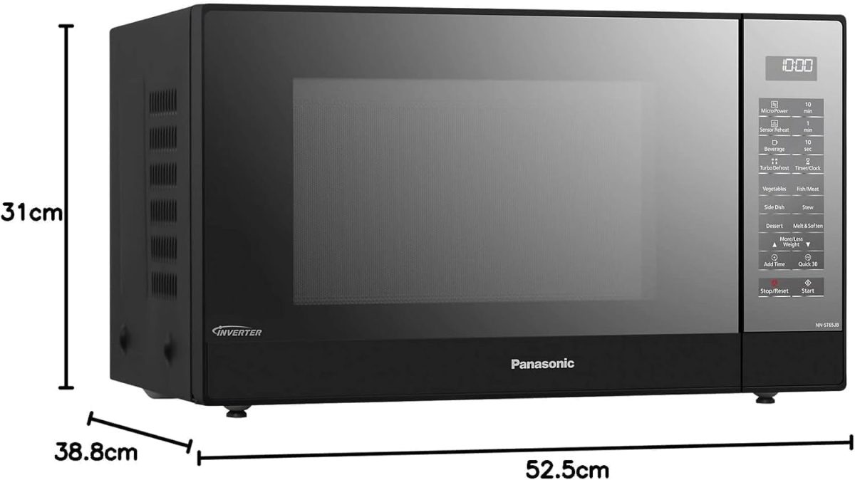 ⁦Panasonic 32 Liter Inverter Microwave Oven with 19 Auto Menus | Model No NN-ST65JBSTM with 2 Years Warranty⁩ - الصورة ⁦6⁩