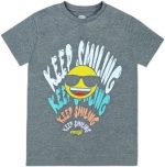 TRUCARE Boys Emoji Kids Boys Short Sleeves T-Shirt Western (pack of 1)