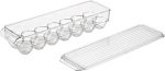 Lawazim Egg Holder for Fridge - Clear Plastic Egg Storage Container with Lid, 14-Egg Capacity, and BPA-Free Stackable Design - for Refrigerator Organization, Meal Prep, and Small Kitchens