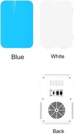 ⁦QBNZAXC Mini fridge Mini Fridge Warmer Portable Compact Fridge Super Quiet In-Vehicle Freezer for Cars, Homes, Offices, Dorms(B)⁩ - الصورة ⁦2⁩