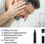 ⁦اكسيفور قلم حشو اللحية للرجال مجموعة ملء مقاوم للماء مع 4 رؤوس ومسحوق وفرشاة وقلم حلاقة يخلق مظهر طبيعي للحية والحواجب⁩ - الصورة ⁦6⁩