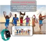 ⁦ساعة ذكية للبنات والاولاد والاطفال والمراهقين والرجال والنساء مع مراقب ضغط الدم وتتبع اللياقة البدنية واشعارات المكالمات والرسائل - 116 بلس (احمر)⁩ - الصورة ⁦2⁩