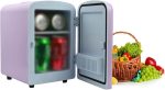⁦QBNZAXC Mini fridge 4L Mini Fridge Cooler And Warmer Portable Personal Fridge Electronic Fridge Food Cosmetics Fridge For Home Office(A)⁩ - الصورة ⁦4⁩