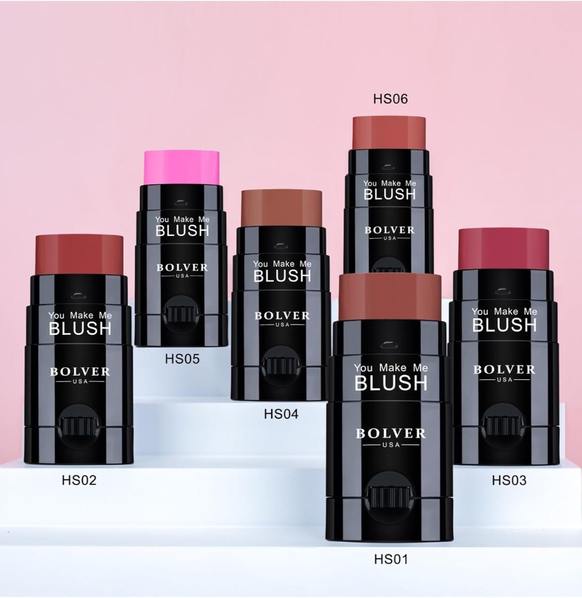⁦BOLVER USA You Make Me Blush Moisturizing Cream Blush HS05⁩ - الصورة ⁦3⁩