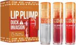 3 Colors Duck Lip Plumper Gloss Set B, Glitter Shine Korean Clear Lip Gloss - No Sticky Hydrating Lip Glow Oil, Primer Lip Tint & Tinted Lip Balm for Sexy Plump Lips