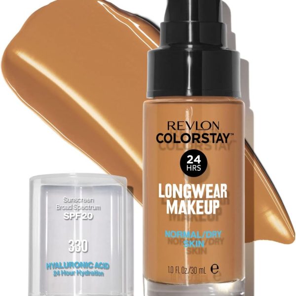 ريفلون كولر ستاي كريم أساس مناسب للبشرة العادية والجافة 30 مل , ناتشرال تان 330