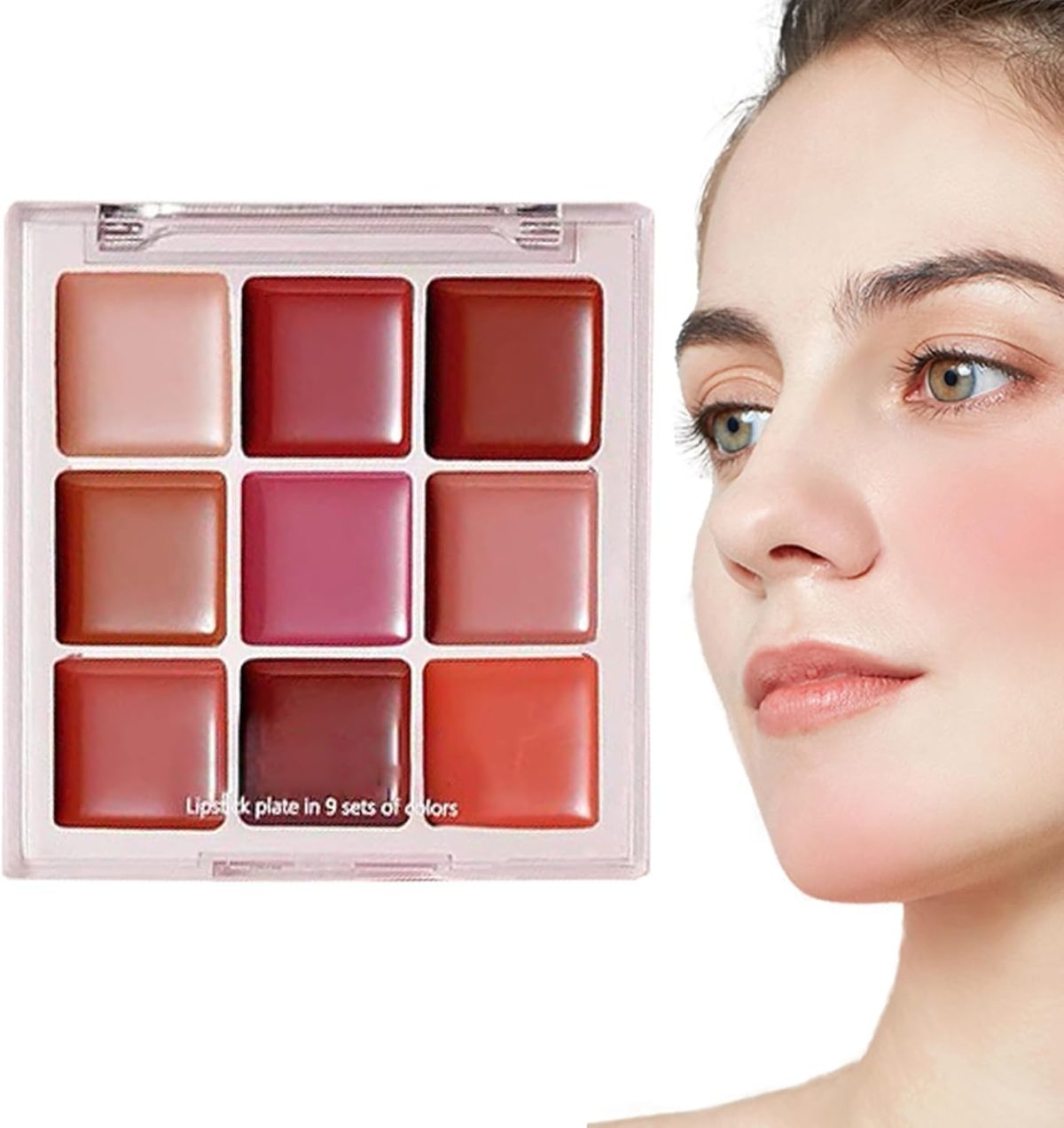 ⁦Lipstick Palette,9 Colors Lip Gloss Sets - Waterproof Long-Lasting Plumper Matte Moisturizing for Professional Everyday Wear Party Makeup Teen Girls⁩ - الصورة ⁦6⁩
