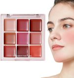 ⁦Lipstick Palette,9 Colors Lip Gloss Sets - Waterproof Long-Lasting Plumper Matte Moisturizing for Professional Everyday Wear Party Makeup Teen Girls⁩ - الصورة ⁦6⁩