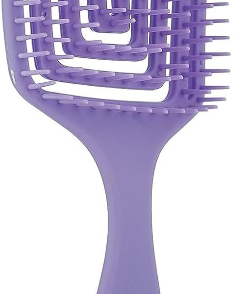 Rectangle Shaped Detangler Hair Brush For All Hair Types Detangling Brush For Women Girls & Kids Suitable For Both Wet And Dry Hair (Random Color)