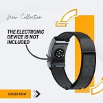 ⁦Compatible Nylon Band for Amazfit Helio Strap Fitness Tracker, Replacement Wristband (ly), Breathable, Comfortable & Lightweight band, Nylon Helio Strap (Black)⁩ - الصورة ⁦4⁩