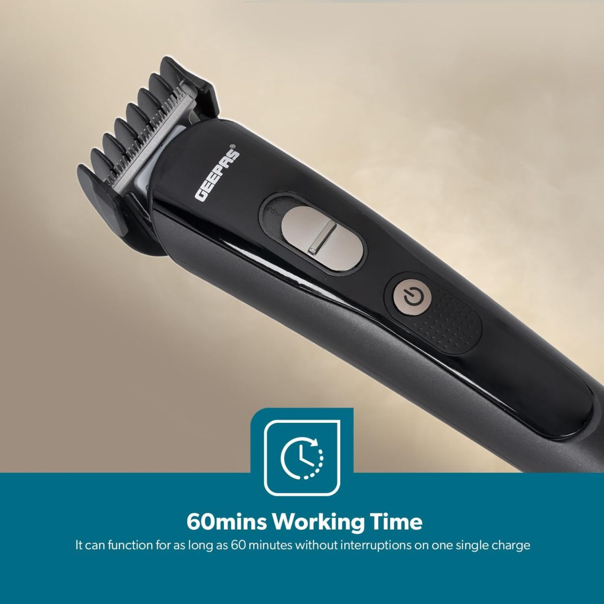 ⁦Geepas GTR8612 Dry For Men - Clipper & Trimmer⁩ - الصورة ⁦6⁩