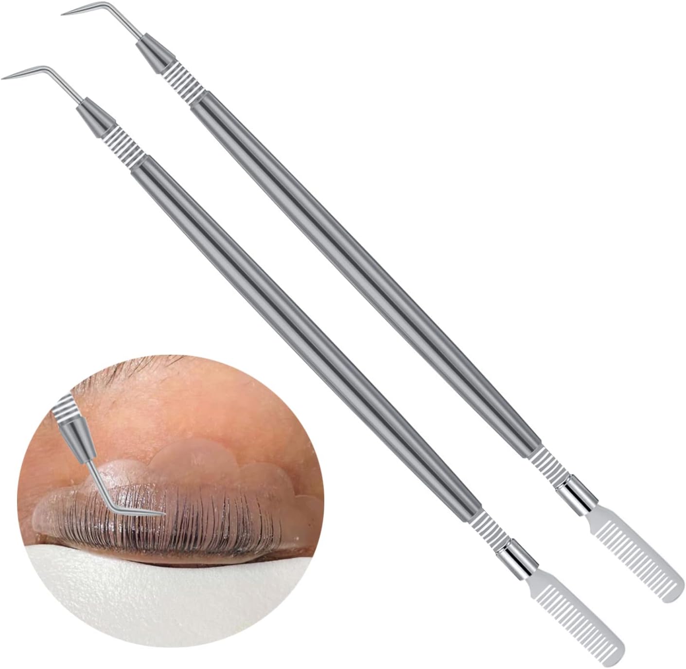 611j5QHrCbL._AC_SL1500_.jpg Professional Lash Lift Kit Tool at Home Eyelash Lift Tool Metal Eyelash Comb Separator - Eyelash Perm Kit Lash Lift Lash Lift Supplies Professional Lash Lift Tools Supplies - Eye Lash Separator Tool
