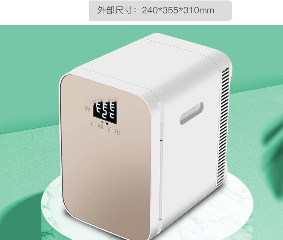 ⁦Avcbno Compact refrigerator Mini Fridge 13.5L Can Portable Personal Small Refrigerator Compact Cooler And Warmer For Food Bedroom Dorm Office Car⁩ - الصورة ⁦5⁩