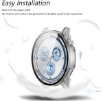 ⁦Azonee 2 Pack Case with Tempered Glass Screen Protector, Ultra Thin Scratch - Resistant Protective Case, for Huawei Watch GT 5 46 mm All-Round Protective Case (Clear+Black)⁩ - الصورة ⁦6⁩