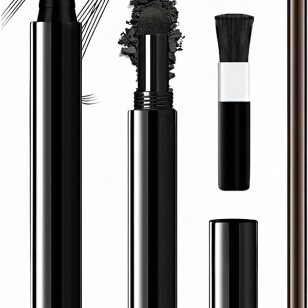 اكسيفور قلم حشو اللحية للرجال مجموعة ملء مقاوم للماء مع 4 رؤوس ومسحوق وفرشاة وقلم حلاقة يخلق مظهر طبيعي للحية والحواجب