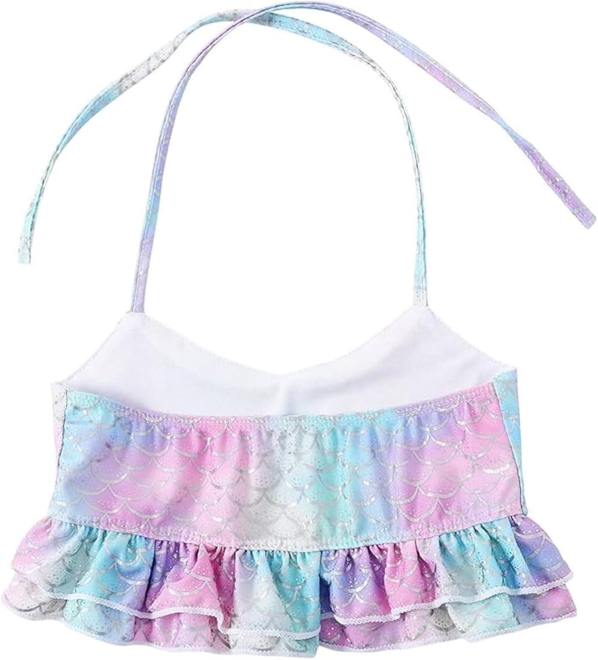 ⁦THE WHITE SHOP Mermaid Swimsuit Bikini Set for Little Girls Princess Ariel Swimming Costume 4 Pieces Kids Role Play Bathing Suit Set，Mermaid for Swimming Girls Swimsuit Princess⁩ - الصورة ⁦5⁩