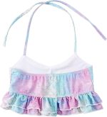 ⁦THE WHITE SHOP Mermaid Swimsuit Bikini Set for Little Girls Princess Ariel Swimming Costume 4 Pieces Kids Role Play Bathing Suit Set，Mermaid for Swimming Girls Swimsuit Princess⁩ - الصورة ⁦5⁩