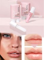 ⁦L&Wen Lip Care Kit with Natural Lip Plumper and Lip Care Serum, Hydrating Moisturizing Repairing Peeling Exfoliating Lip Treatment, Lip Gloss for Fuller Lips 2Pcs⁩ - الصورة ⁦5⁩