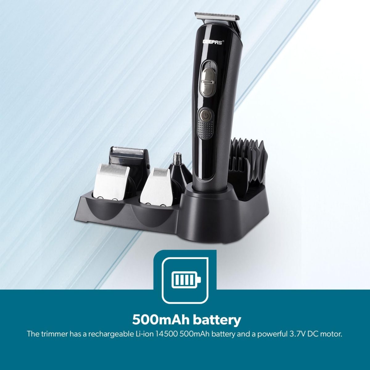 ⁦Geepas GTR8612 Dry For Men - Clipper & Trimmer⁩ - الصورة ⁦7⁩
