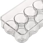 ⁦Lawazim Egg Holder for Fridge - Clear Plastic Egg Storage Container with Lid, 14-Egg Capacity, and BPA-Free Stackable Design - for Refrigerator Organization, Meal Prep, and Small Kitchens⁩ - الصورة ⁦5⁩
