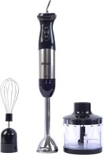 ⁦Techno Best 600 Watt Stainless Steel Hand Blender With Chopper⁩ - الصورة ⁦2⁩