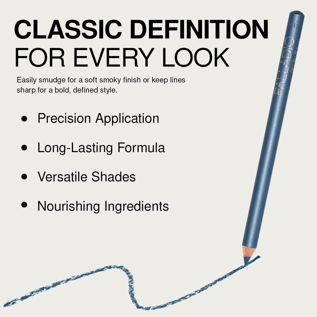 ⁦Palladio Eyeliner Pencil, Sky Blue⁩ - الصورة ⁦4⁩