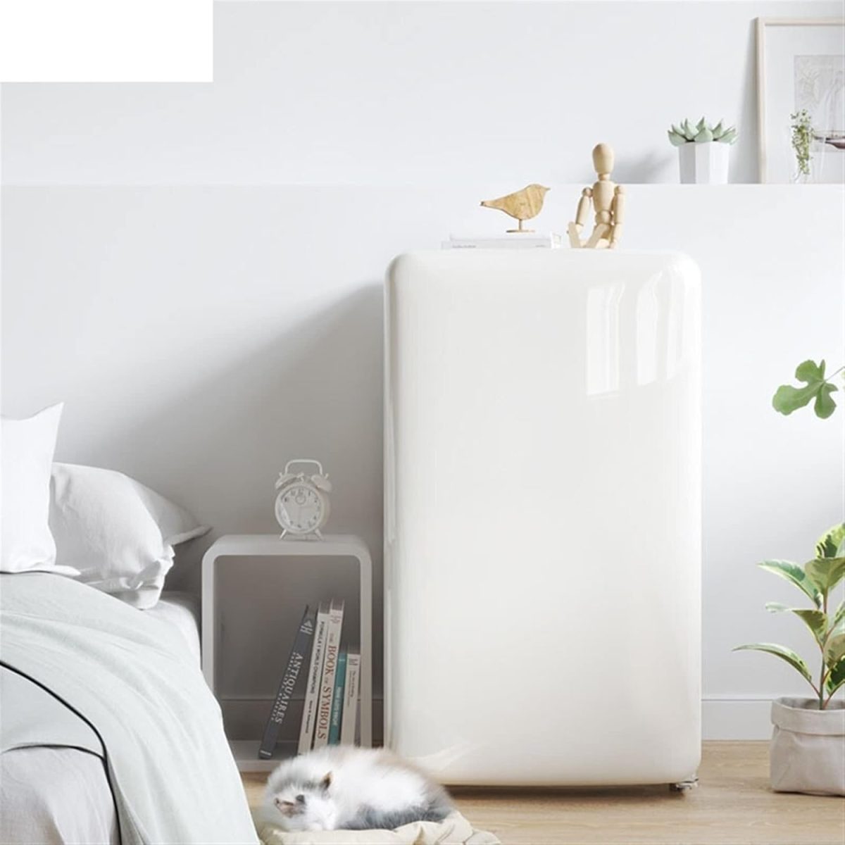 ⁦Avcbno Compact refrigerator Mini Refrigerator Series Color Refrigerated Home Is Suitable For Single Door Small Office⁩ - الصورة ⁦2⁩