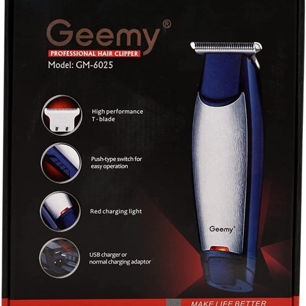 Duuous Mm_Store Geemy Gm-6025 Beard Battery Powered Trimmer For Men