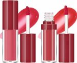 Excefore Lip Stain, 2 Pcs Vivid High Pigment Lip Tint, Long Lasting Moisturizing & Non-sticky Finish Water Lip Tint to Hydrate your Lips, 0.4 fl.oz