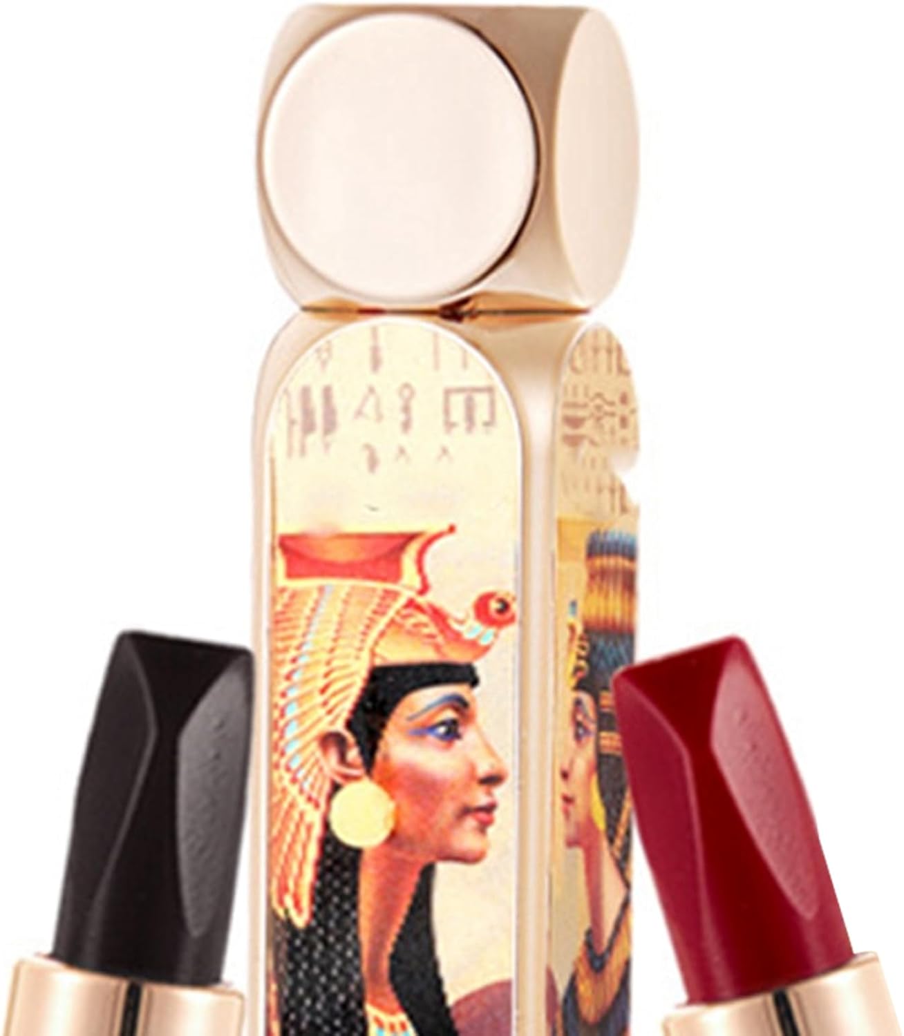 618yxR9ibSL._AC_SL1500_.jpg احمر شفاه مزدوج الراس يدوم طويلا ورائع، احمر شفاه انيق 6 الوان، احمر شفاه مزدوج الراس مات ملون سهل الازالة، لمحبي المكياج - الصورة 4