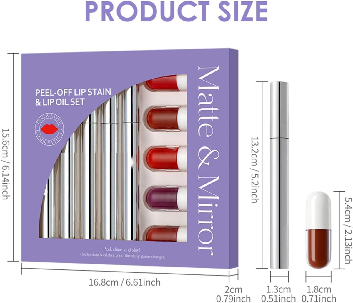 ⁦Lip Glaze | Lipsticks for Women,Smudge Proof Lipstick for Beauty Routine Everyday Wear Women Travel Commuting Dating Wedding Home⁩ - الصورة ⁦6⁩