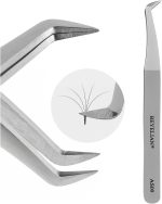BEYELIAN Volume Queen Curved Eyelash Extension Tweezers for 3D-6D Volume Lash Application Stainless Steel Precision Tweezers (#AS09)