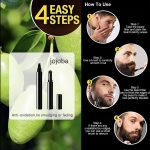 ⁦اكسيفور قلم حشو اللحية للرجال مجموعة ملء مقاوم للماء مع 4 رؤوس ومسحوق وفرشاة وقلم حلاقة يخلق مظهر طبيعي للحية والحواجب⁩ - الصورة ⁦3⁩