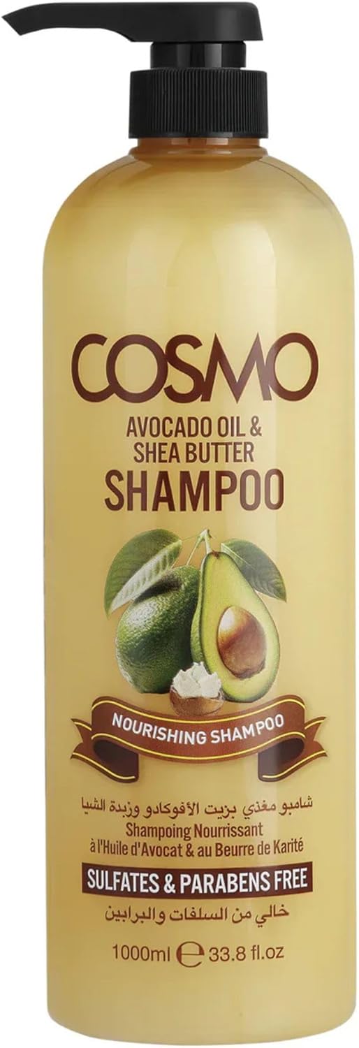 61A6HUS5AL._AC_SL1500_.jpg Cosmo Designs Avocado Oil and Shea Butter Shampoo 1000 ml