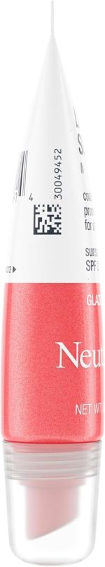 ⁦Neutrogena Moistureshine Lip Soother Gloss With Spf 20 Sun Protection, High Gloss Tinted Lip Moisturizer, Glaze 60.35 Oz, 0.35 Ounce⁩ - الصورة ⁦5⁩