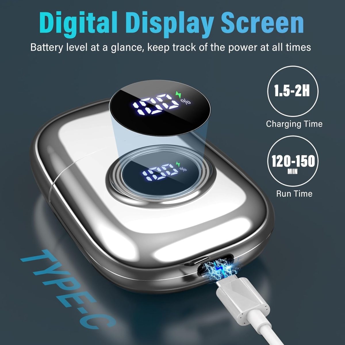 ⁦Nose Hair Trimmer, Electric Nose & Ear Hair Trimmer, Battery Indicator&Lock Button, Rechargeable Mini Nose Trimmer, Dual Edge Blades⁩ - الصورة ⁦5⁩