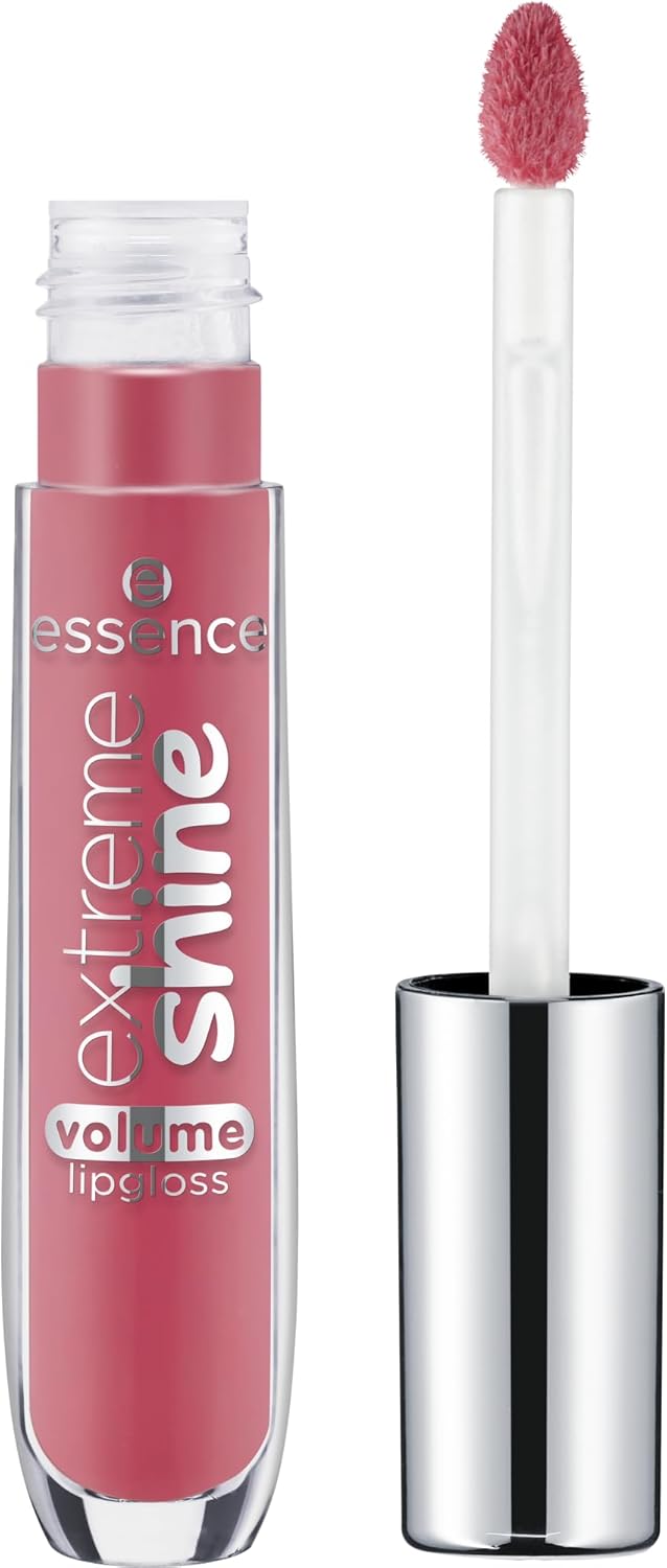 61As2FRMzDL._AC_SL1500_.jpg essence extreme shine volume lip gloss, no. 18, pink, shiny, radiant fresh, translucent, vegan, oil-free, no preservatives, no parabens, pack of 1 (5 ml) - الصورة 2