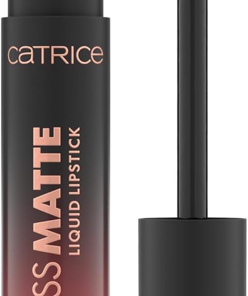 كاتريس احمر شفاه سائل مات من اندليس رقم 090، بني، يدوم طويلا، غير لامع، سريع الجفاف، نباتي، بدون مواد حافظة، بدون بارابين، بدون جزيئات بلاستيكية دقيقة، عبوة من قطعة واحدة (0.15 مل)