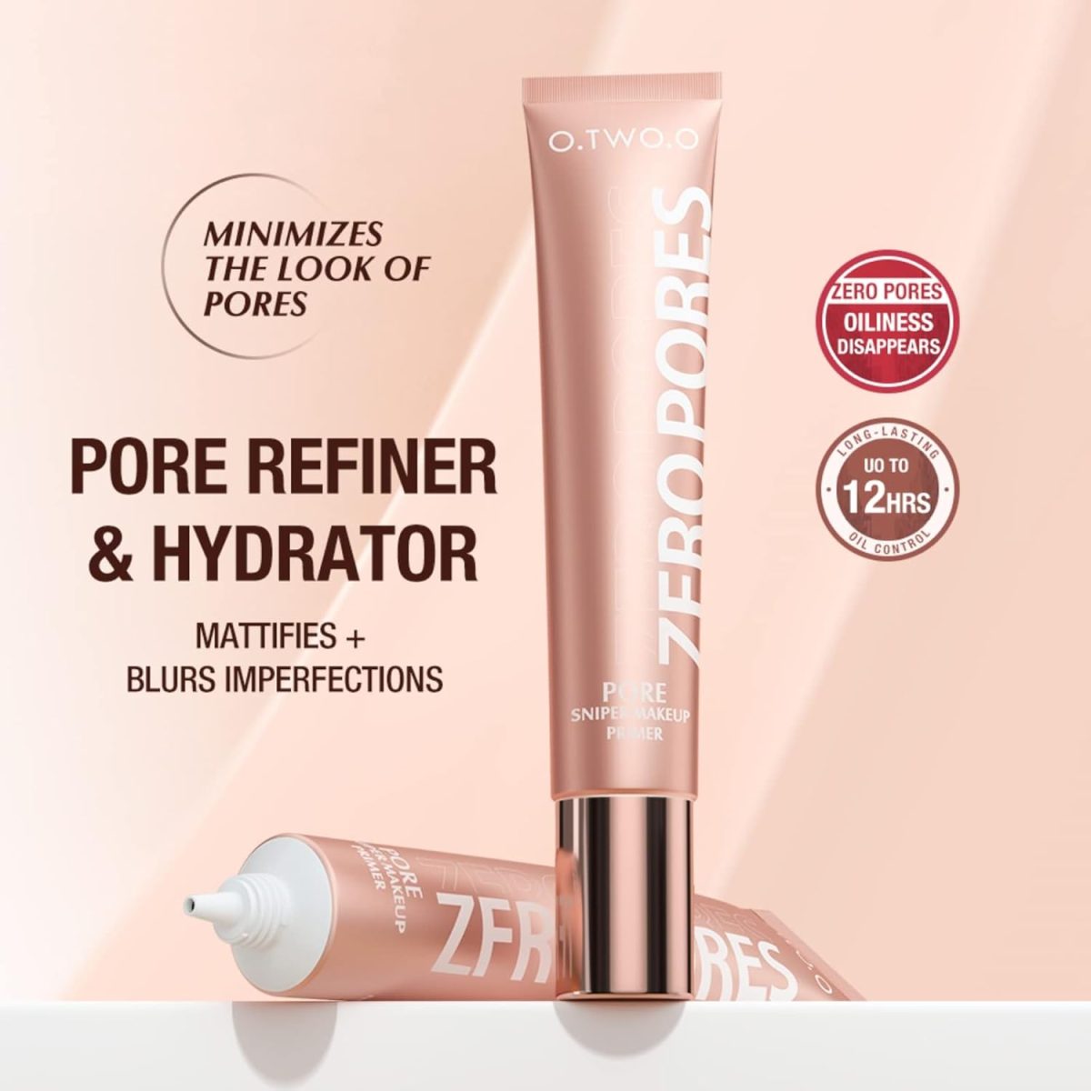 ⁦JDLYEVER Pore Makeup Primer - Soft Focus Invisible Concealer, Moisturizing Lightweight Texture, Long-Lasting Formula With Anti-Aging Sun Protection for All Skin⁩ - الصورة ⁦2⁩