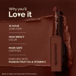 ⁦ماما ايرث احمر شفاه لوكس مات يدوم طويلا مع زيت باشن فروت وفيتامين E - 2 غرام | بني كوفي يدوم لمدة 16 ساعة | لون عالي التاثير | معتمد من صنع امن⁩ - الصورة ⁦3⁩