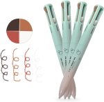 4 in 1 Makeup Pen, Eyebrow/Eyeliner, Eyeshadow, Highlighter, Lip Liner - Waterproof, 4 Color Portable Beauty Pen for Daily & Travel Makeup, Easy-To-Apply, 1 Count - الصورة 8