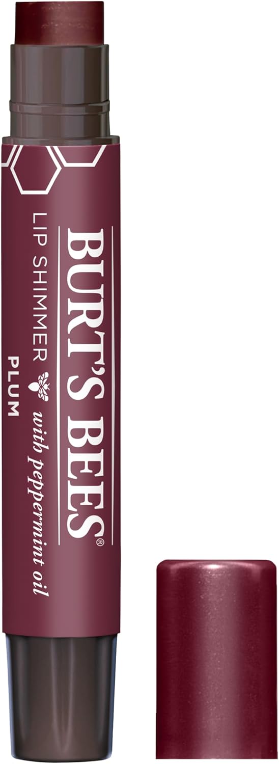 61Eo4kN-ymL._AC_SL1500_.jpg Burt's Bees 100% Natural Moisturizing Lip Shimmer, Plum - 1 Tube, 0.09 oz