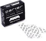 ⁦Parker Safety Razor SRW Straight Edge Barber for Men with 100 Platinum Stainless Steel Single Edge Barber Blades for a Barber Shop Shave⁩ - الصورة ⁦4⁩